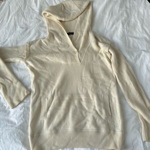Cream size 38 Loro Piana hooded sweater cashmere